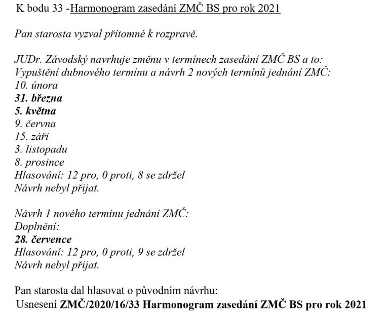 Vzkaz koalice Brno-střed občanům: otravujte nás jen 6 x ročně